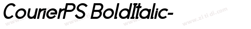 CourierPS BoldItalic字体转换